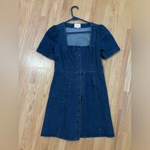 Sezane denim mini dress. Size 36.